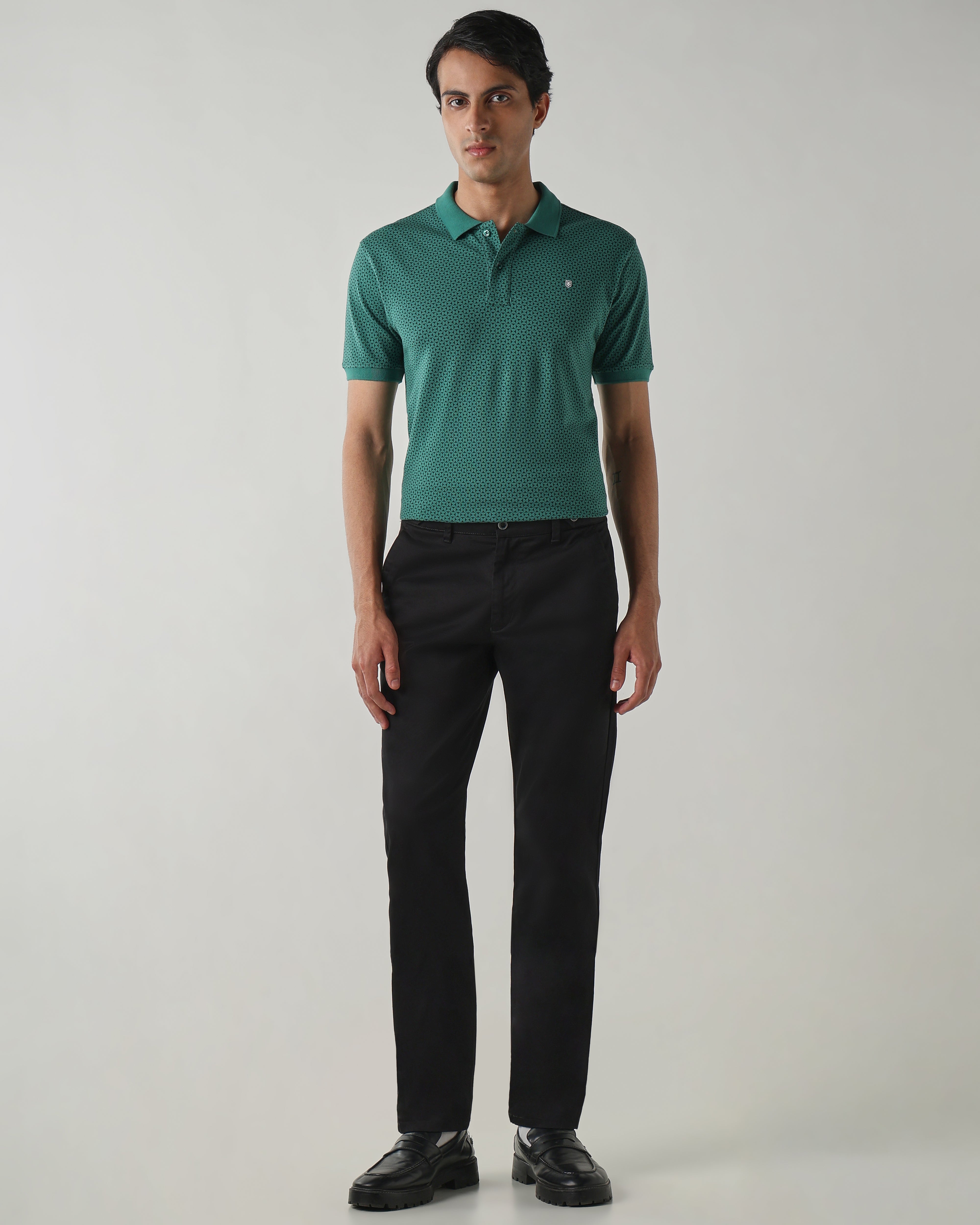 Men Regular Fit T-Shirt Foliage Green