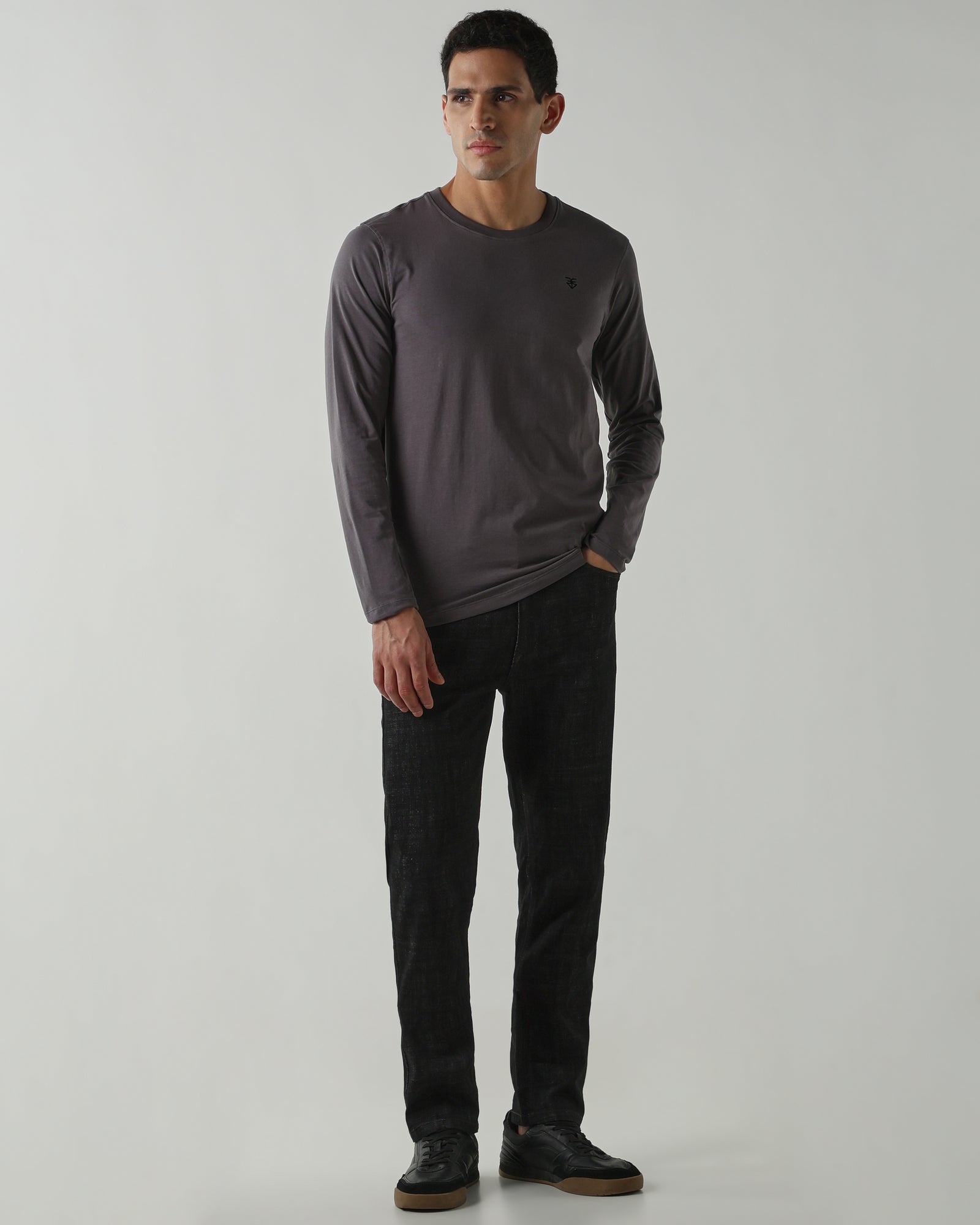 Topwear Jersey Knit Fabric T-Shirts – Dk Grey