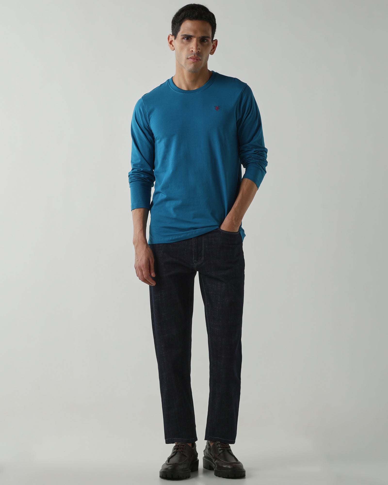 Topwear Jersey Knit Fabric T-Shirts – Teal