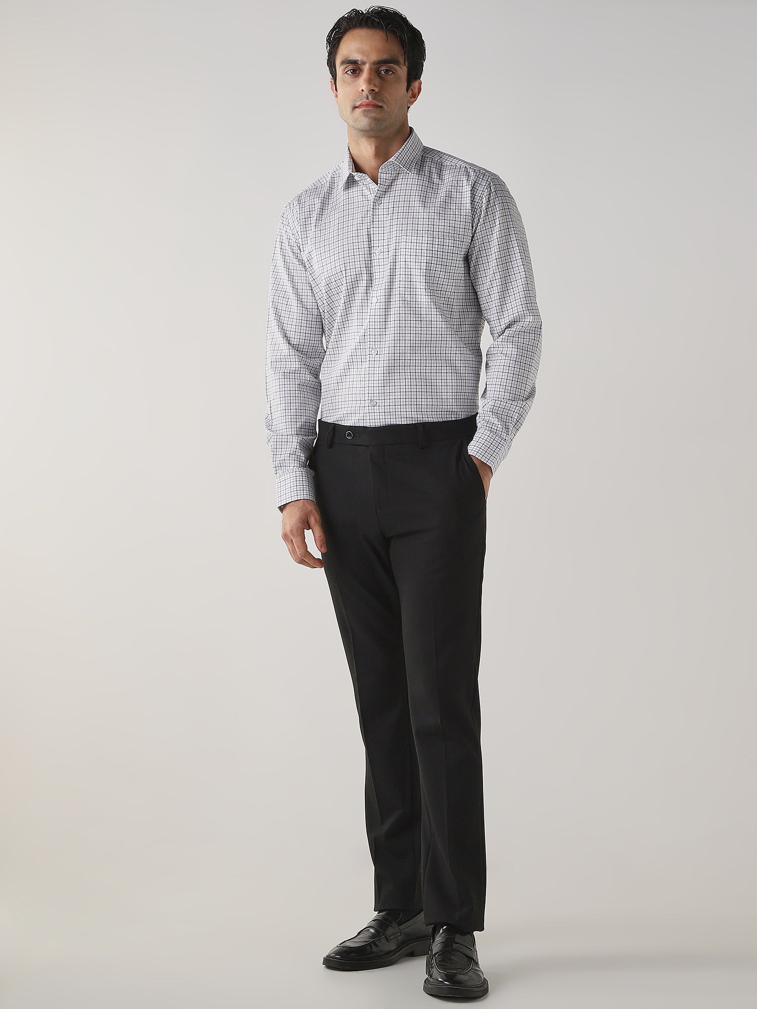 Shirts - White/Grey | Classic Formalwear