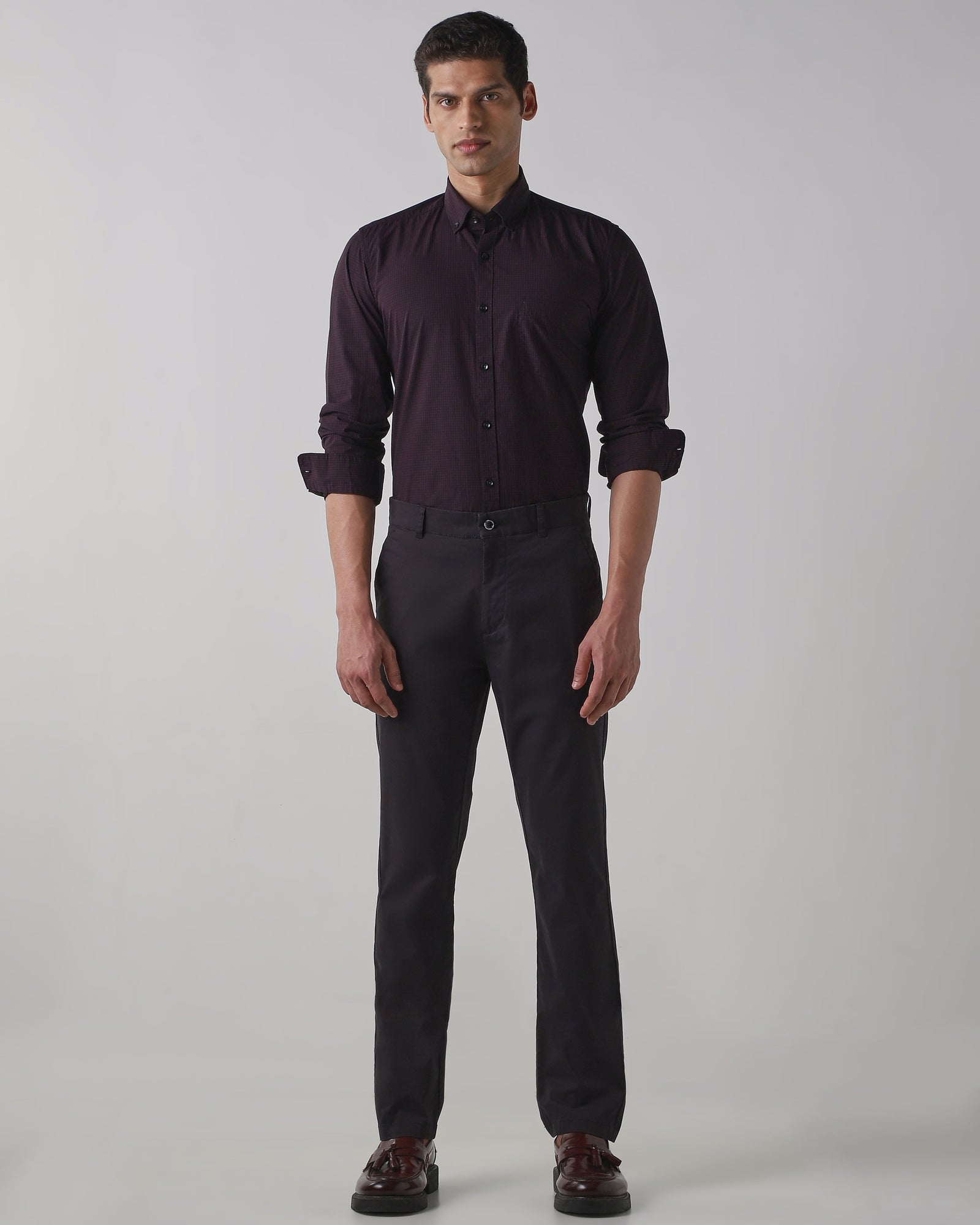 Men's Slim Fit Shirt wine