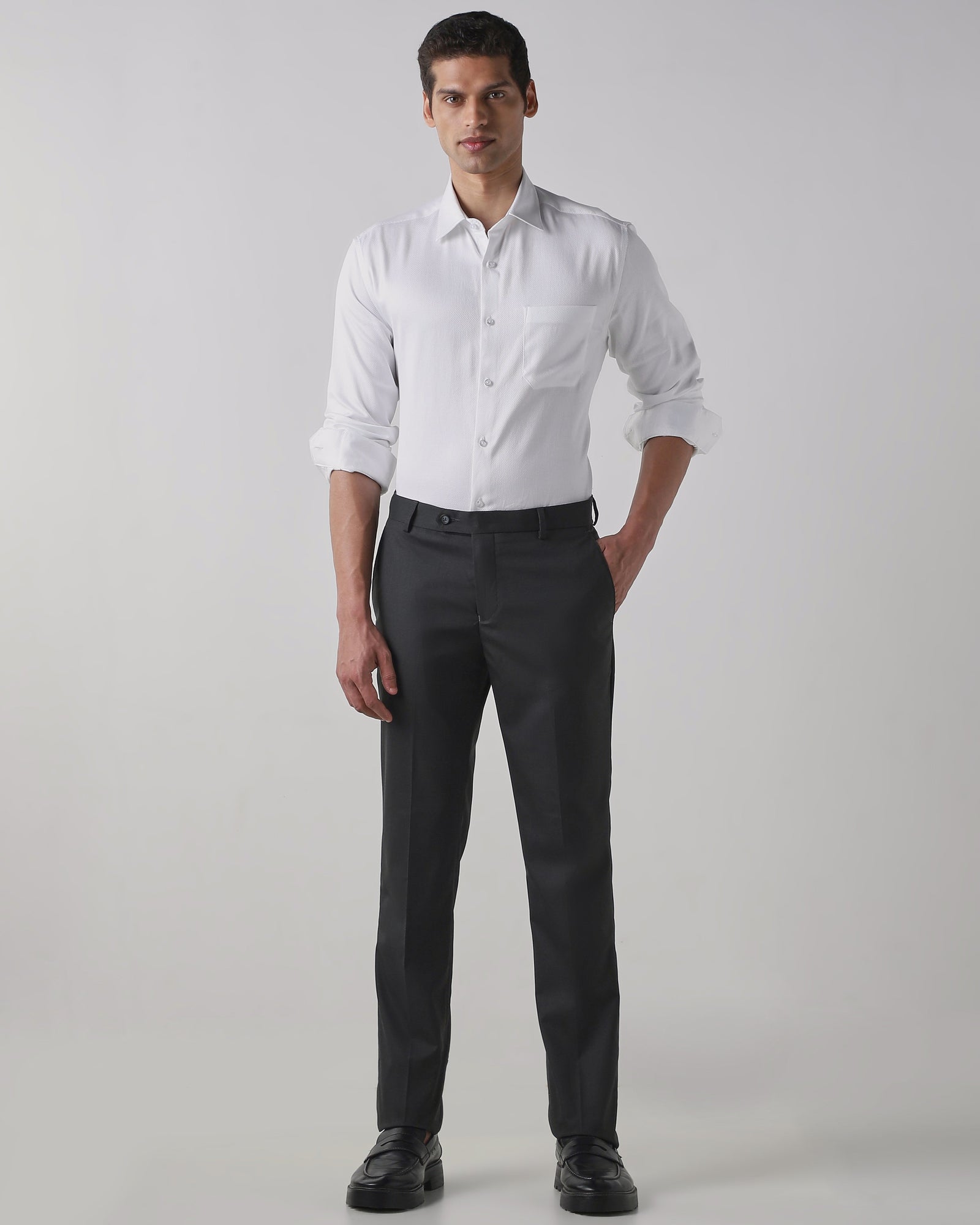 White 100% Cotton Regular Fit Shirt