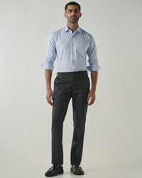 Dk Grey Regular Fit Fashion Formal Trousers