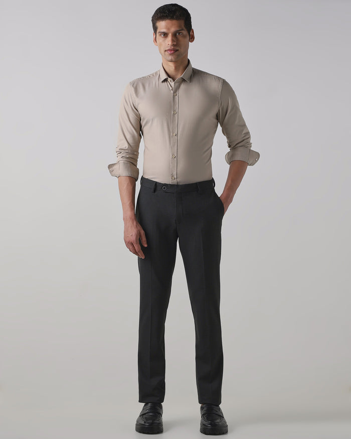 Dark Grey Regular Fit Trouser