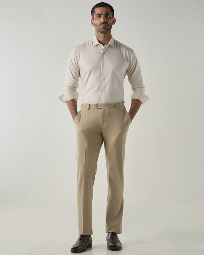 Fawn Tailor Fit Fashion Formal Trousers