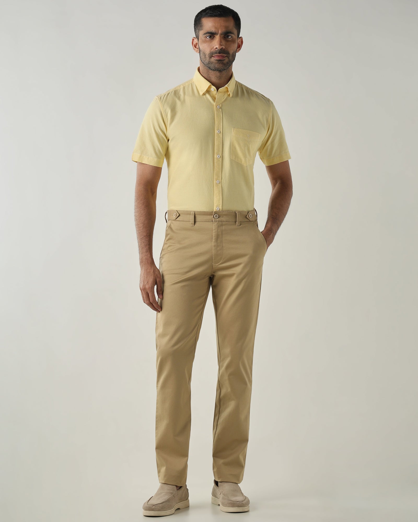 Lemon Slim fit Smart Casual Shirts