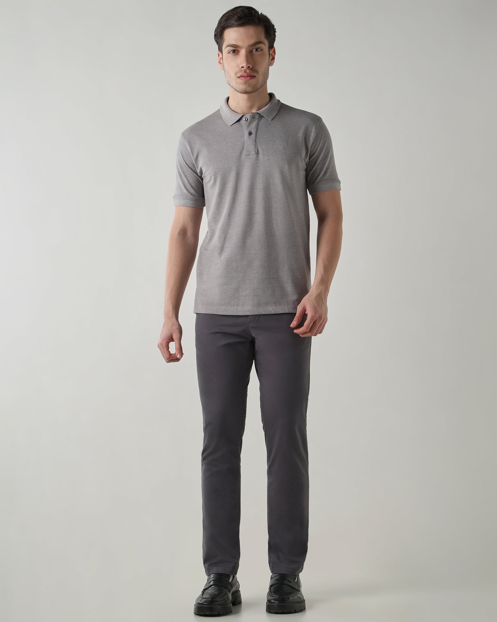 Men Regular Fit T-Shirt Frost Gray