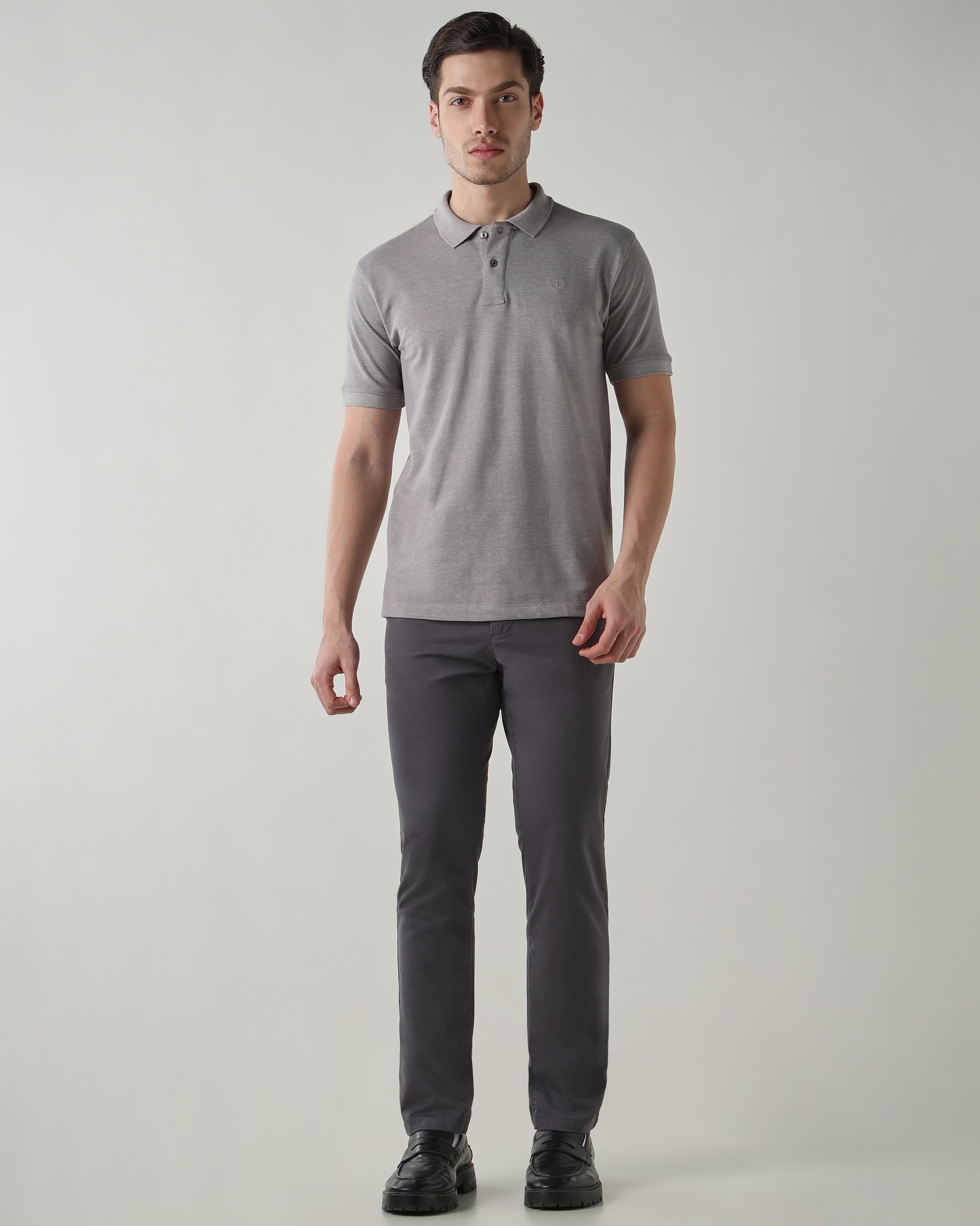 Men Regular Fit T-Shirt Frost Gray