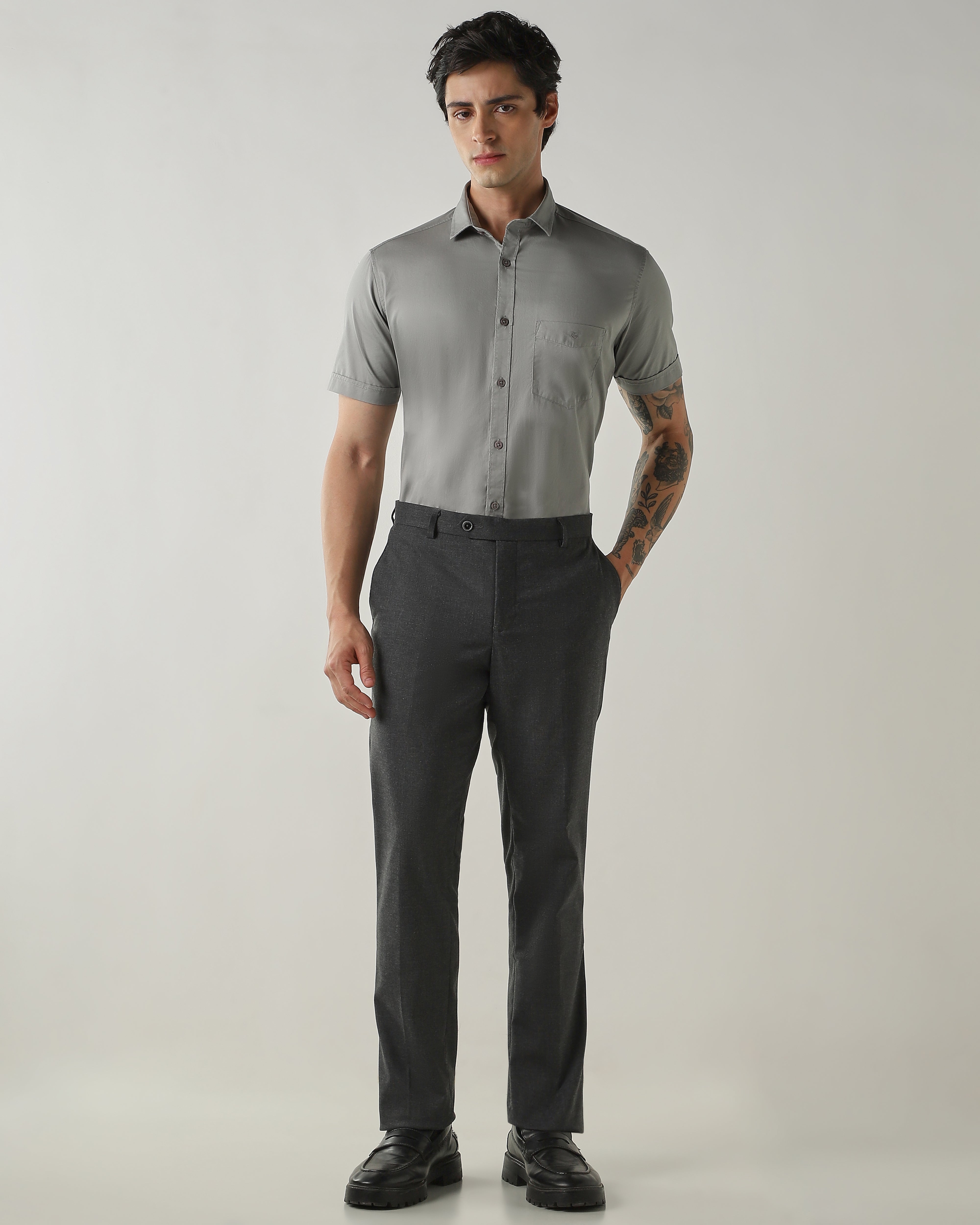 Slim Fit Shirt Grey