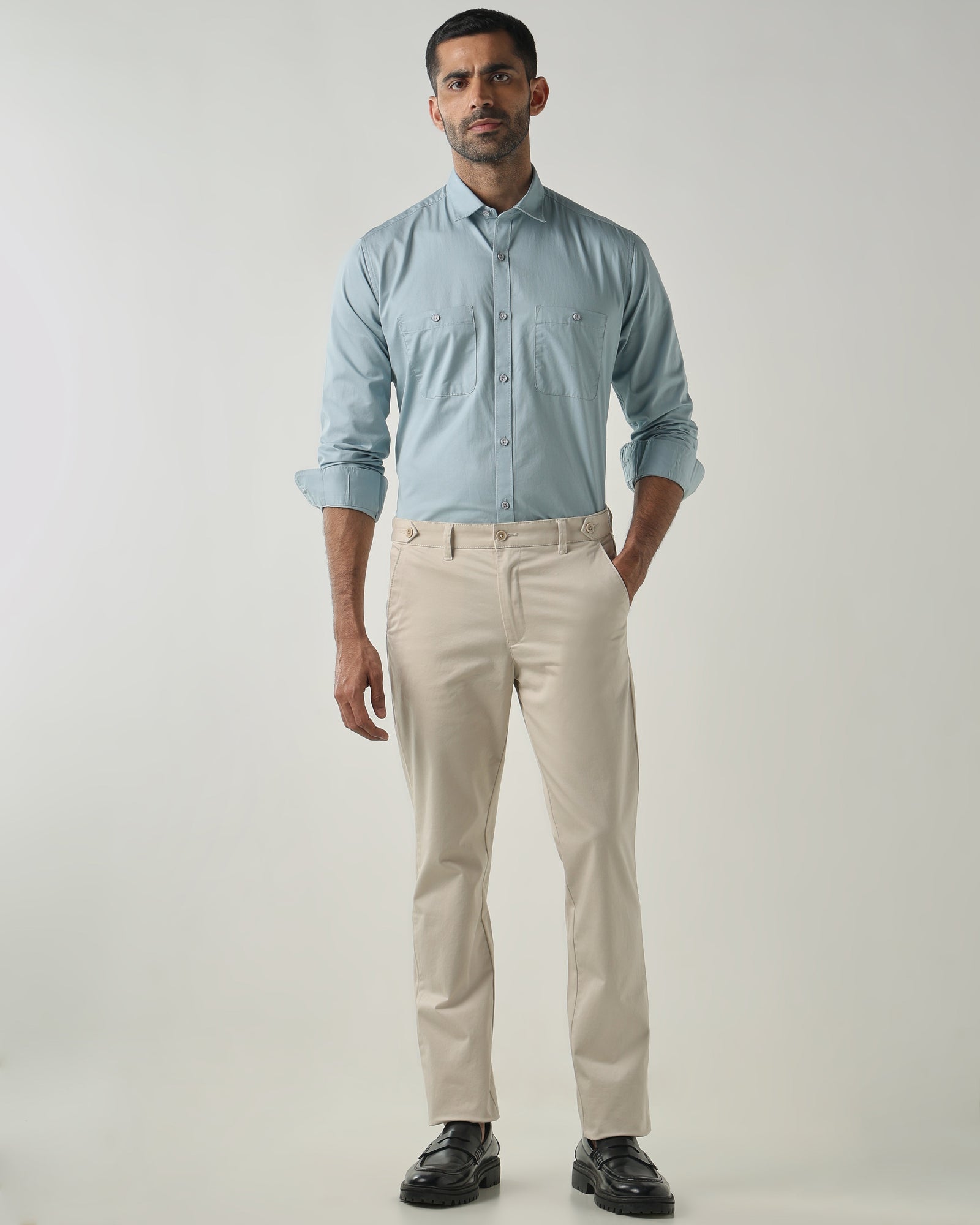 Beige REGULAR Smart Casual Trousers