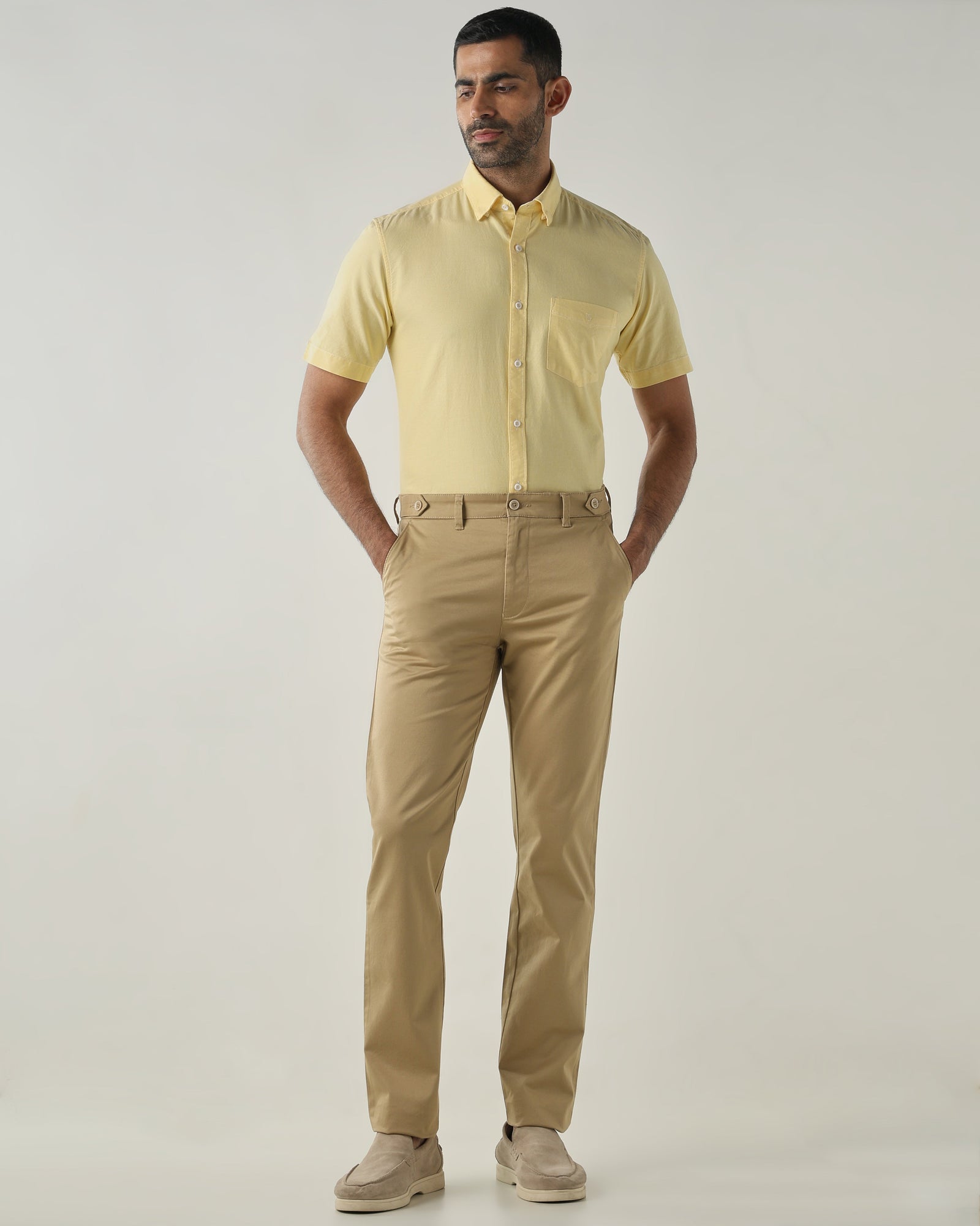 Fawn REGULAR Smart Casual Trousers