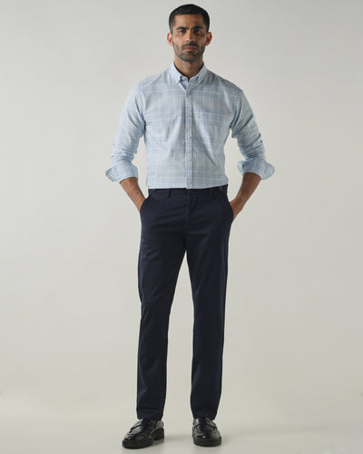 Navy REGULAR Smart Casual Trousers