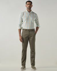Olive REGULAR Smart Casual Trousers