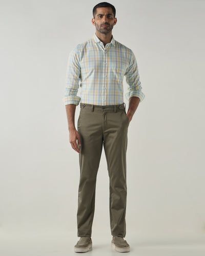 Olive REGULAR Smart Casual Trousers