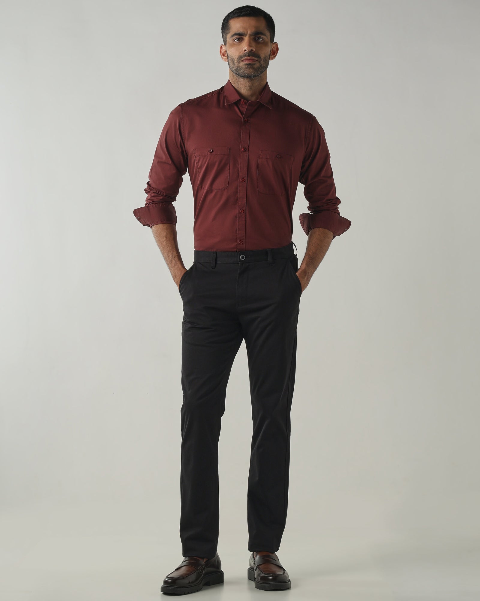 Black REGULAR Smart Casual Trousers