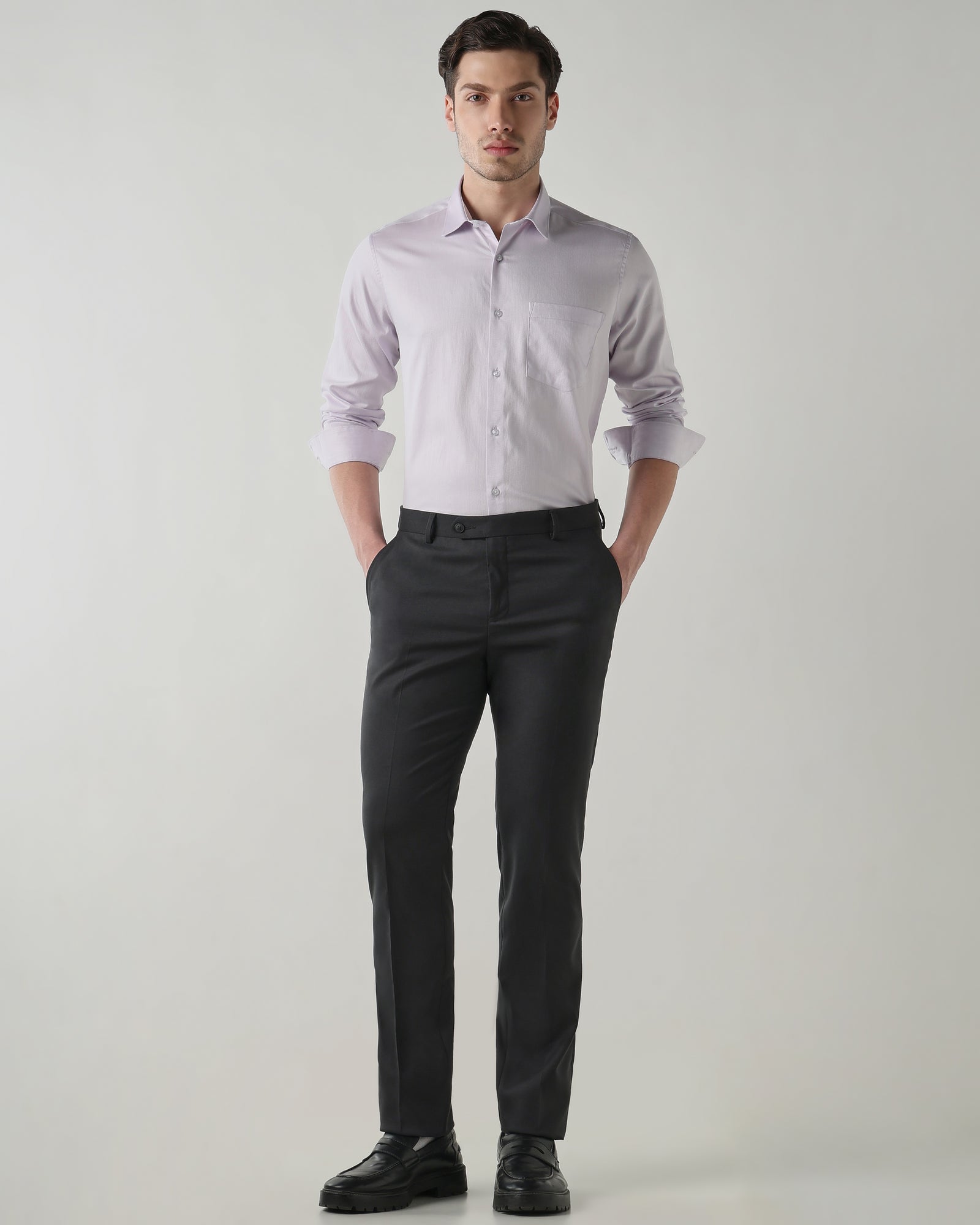 Men Regular Fit Shirt Lilac