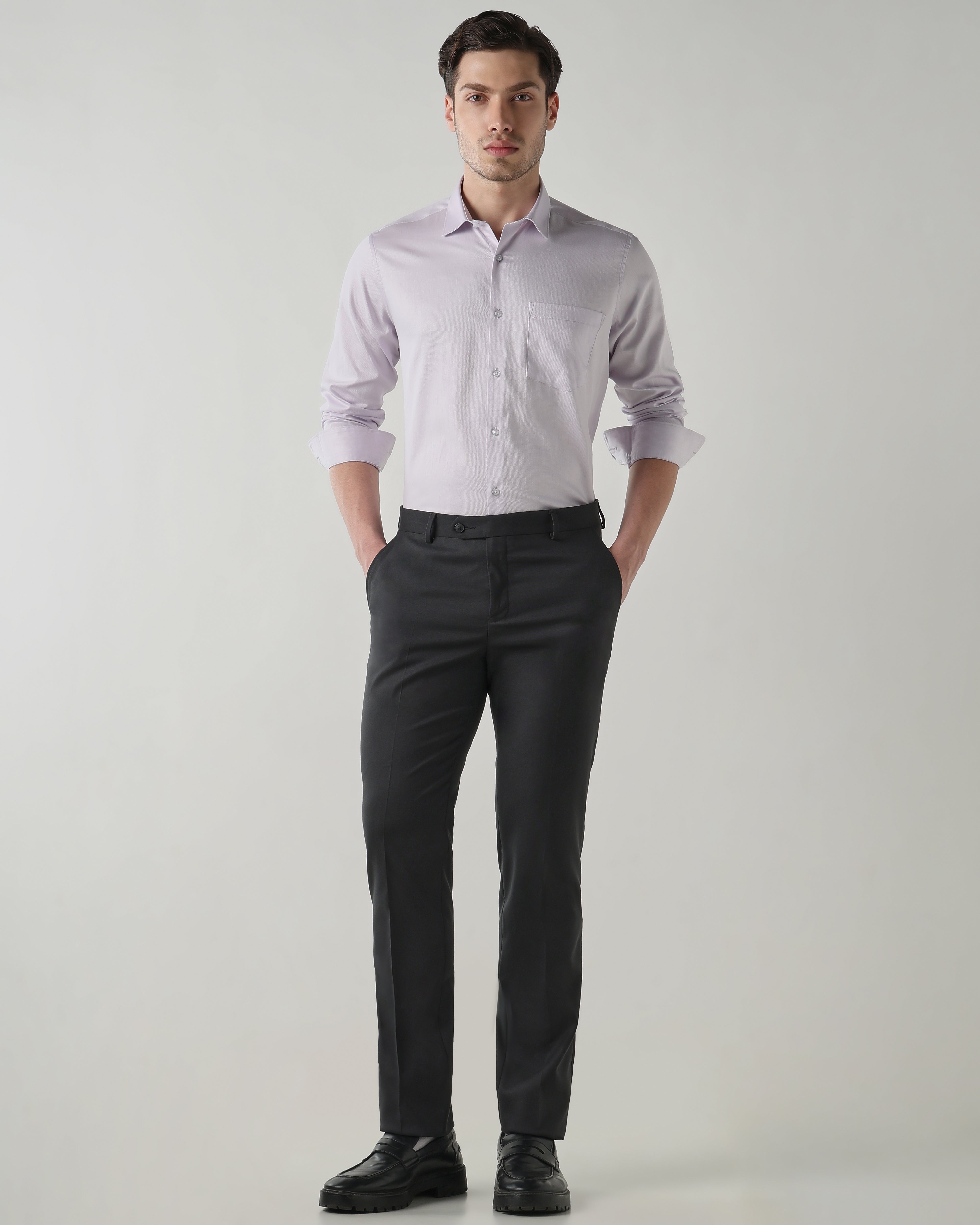 Men Regular Fit Shirt Lilac