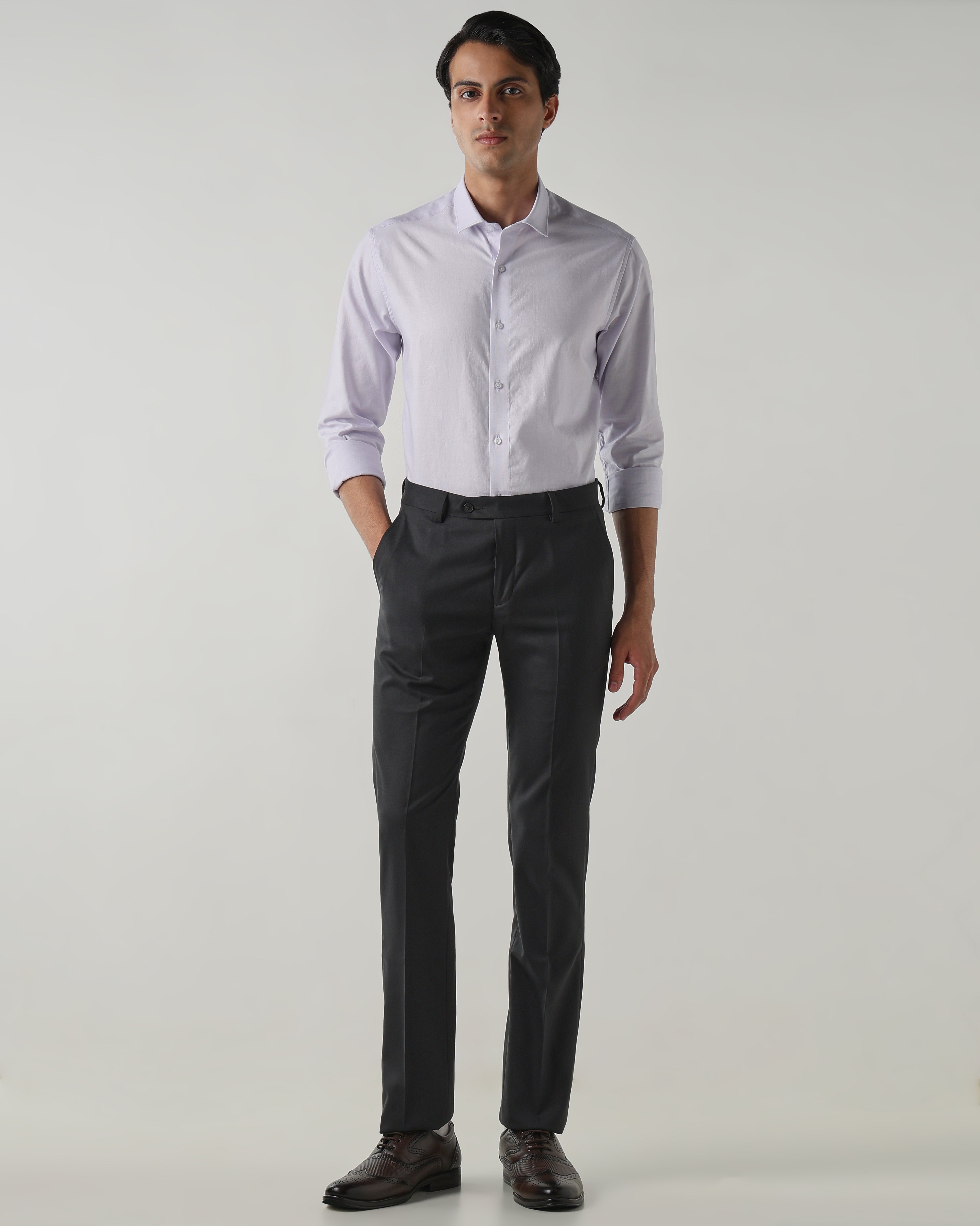 Men Regular Fit Shirt Lilac