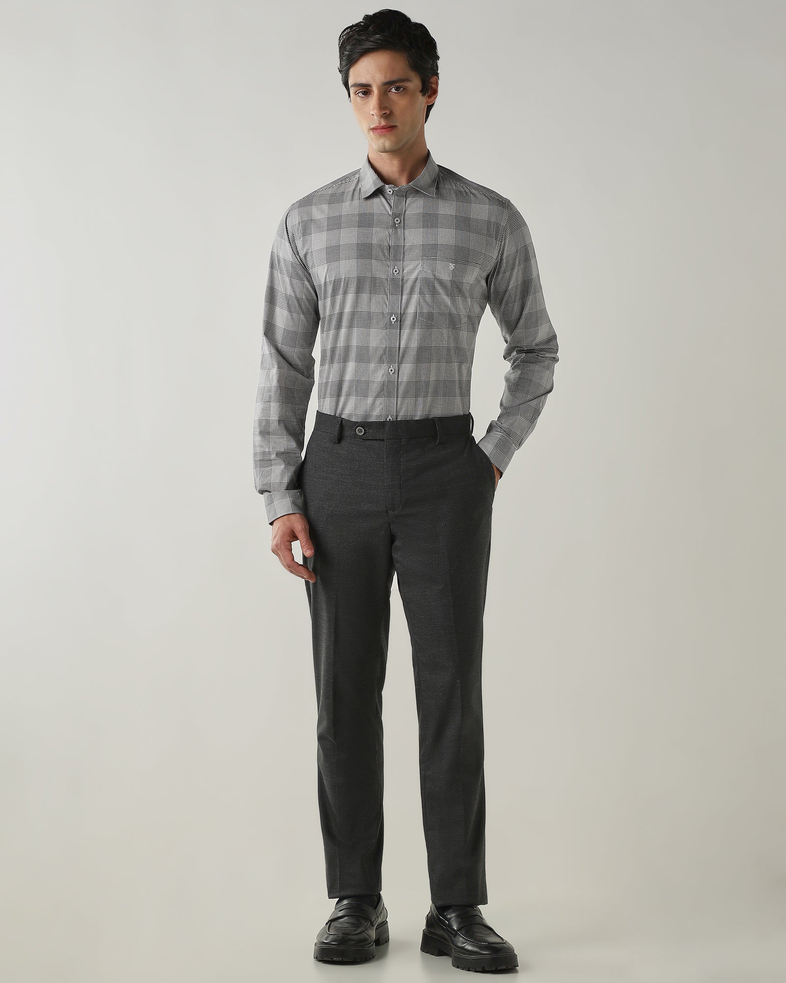 Slim Fit Shirt Black/White