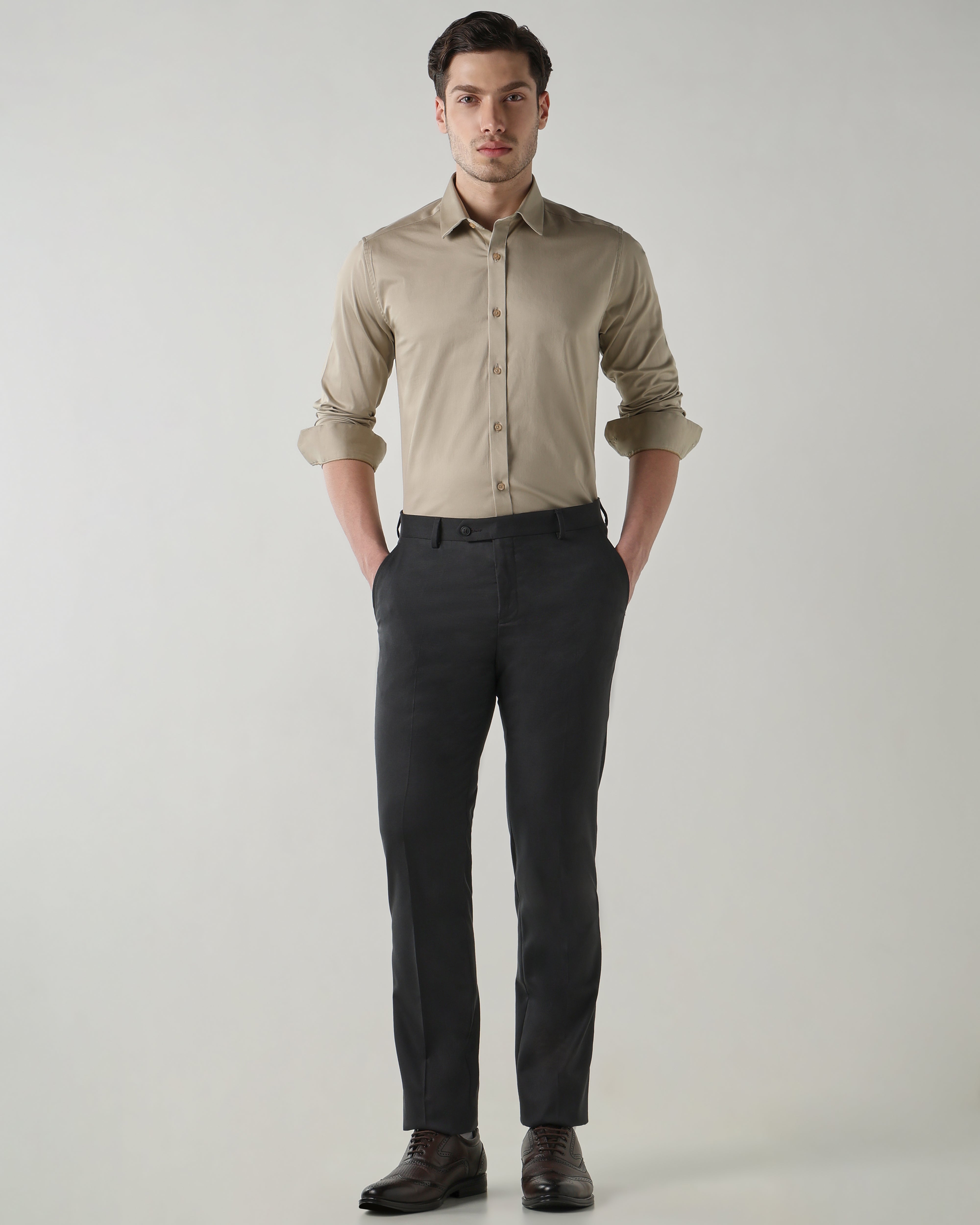 Men Regular Fit Shirt Hazel Wood