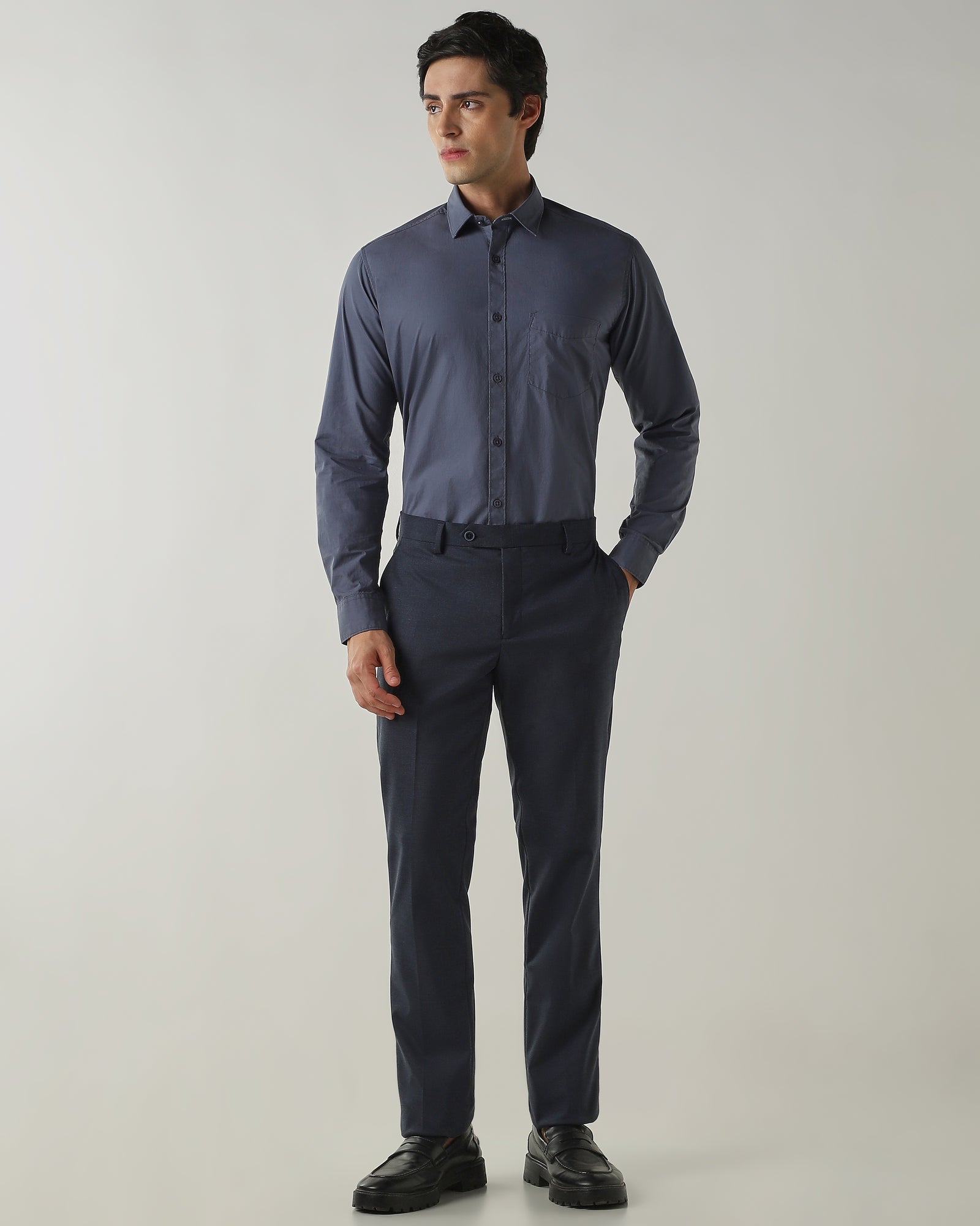 Slim Fit Shirt Airforce Blue