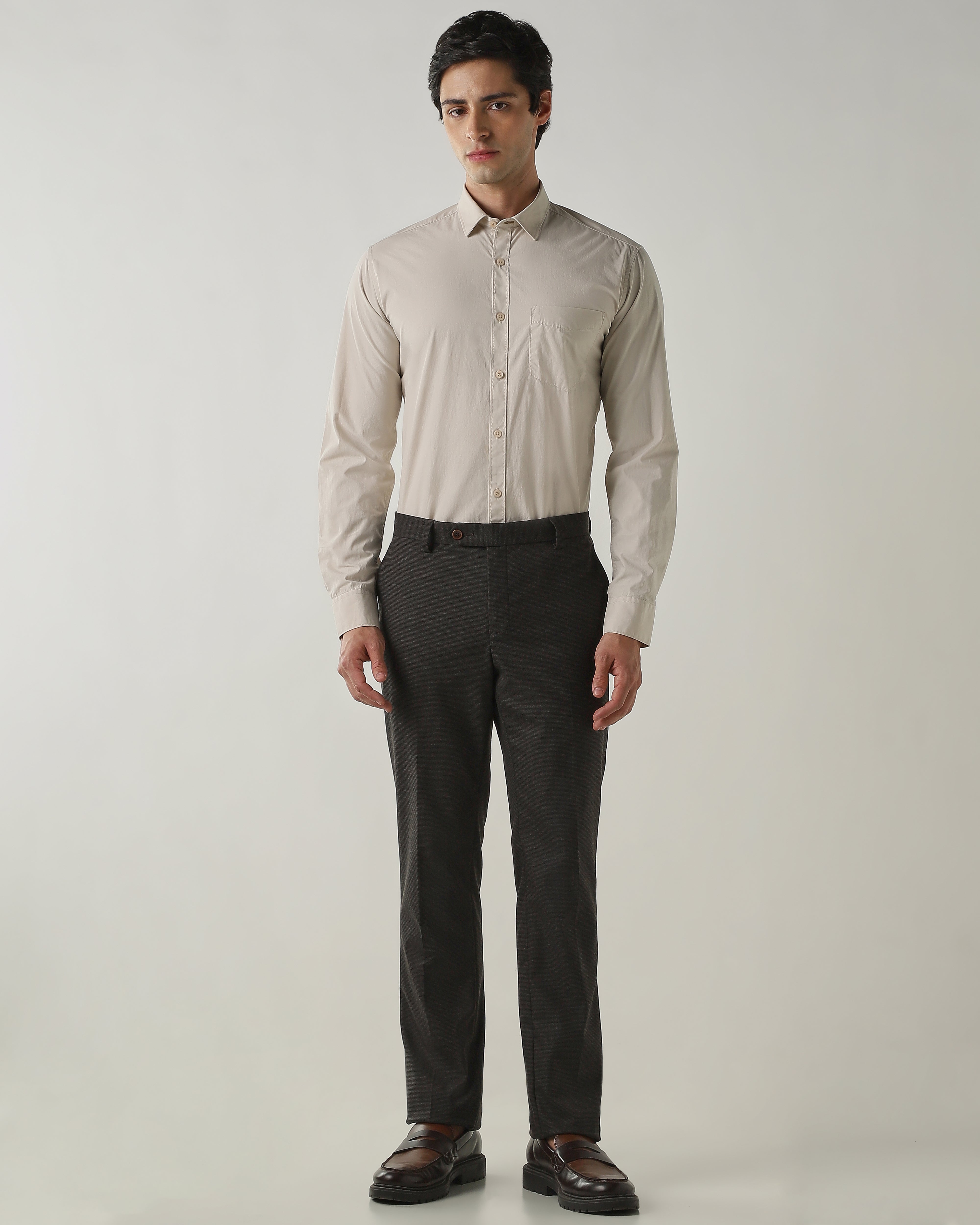 Slim Fit Shirt Cream