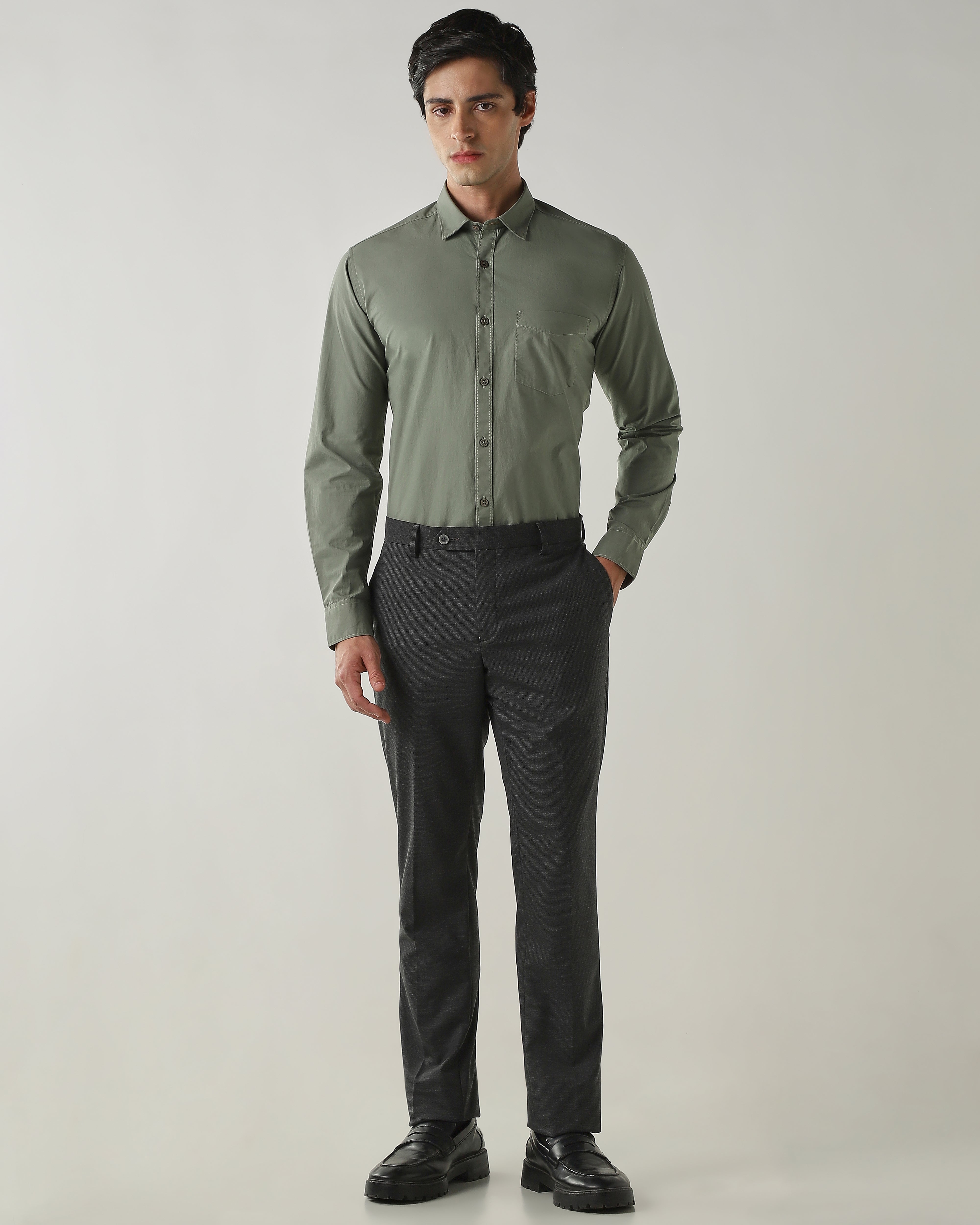 Slim Fit Shirt Olive
