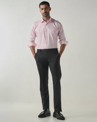 Black Tailor Fit Fashion Formal Trousers