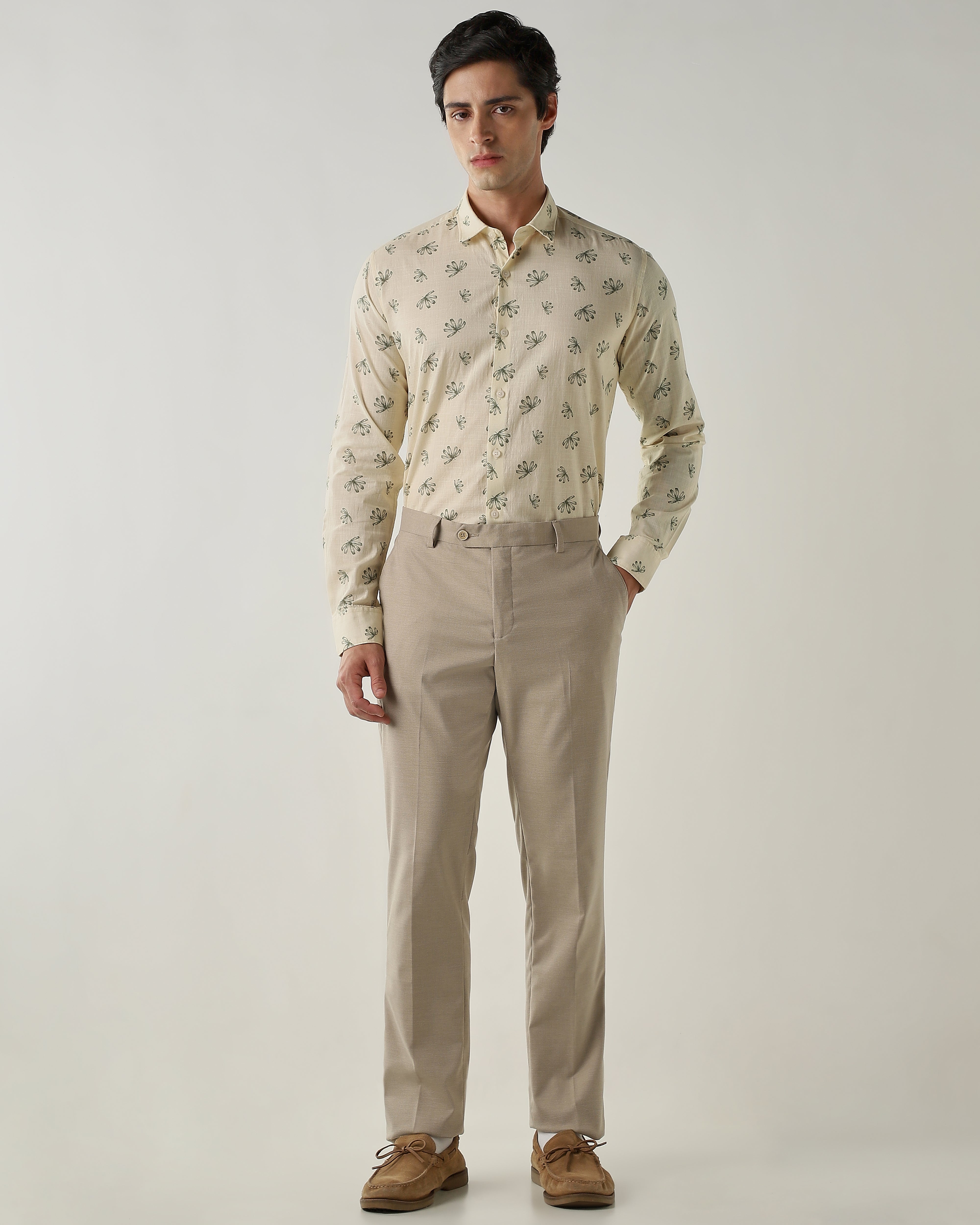 Slim Fit Shirt Cream