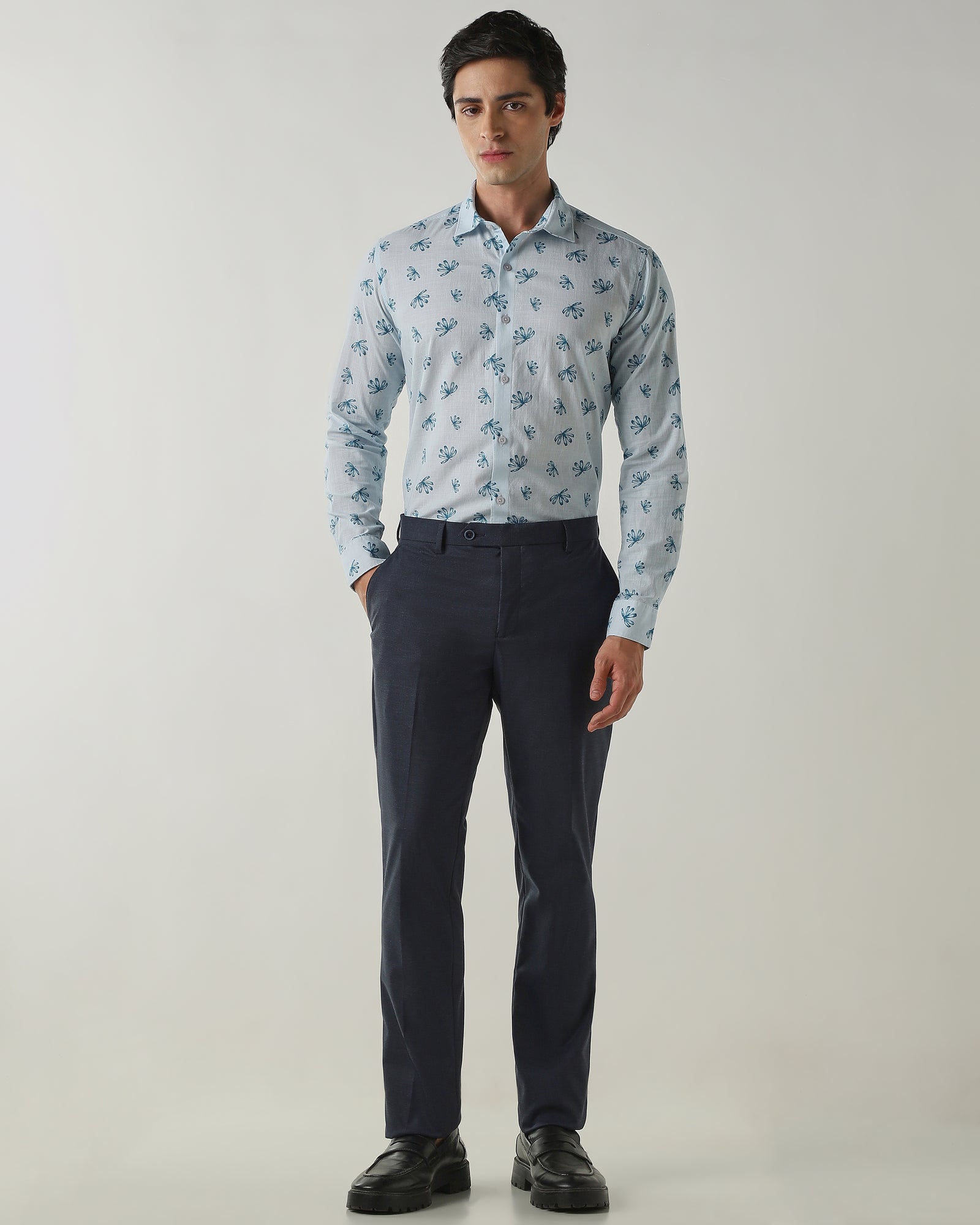 Slim Fit Shirt Powder Blue