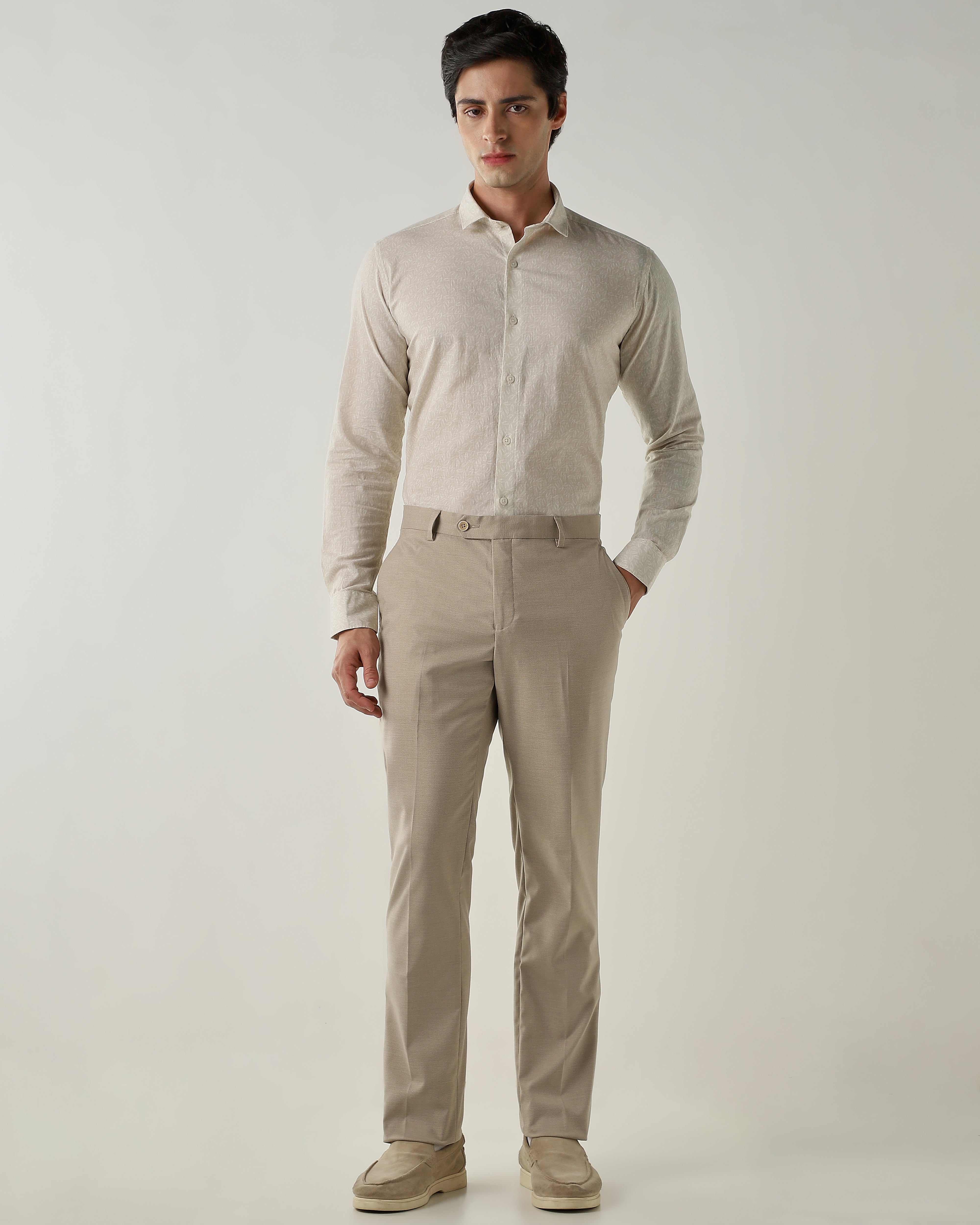 Slim Fit Shirt Beige