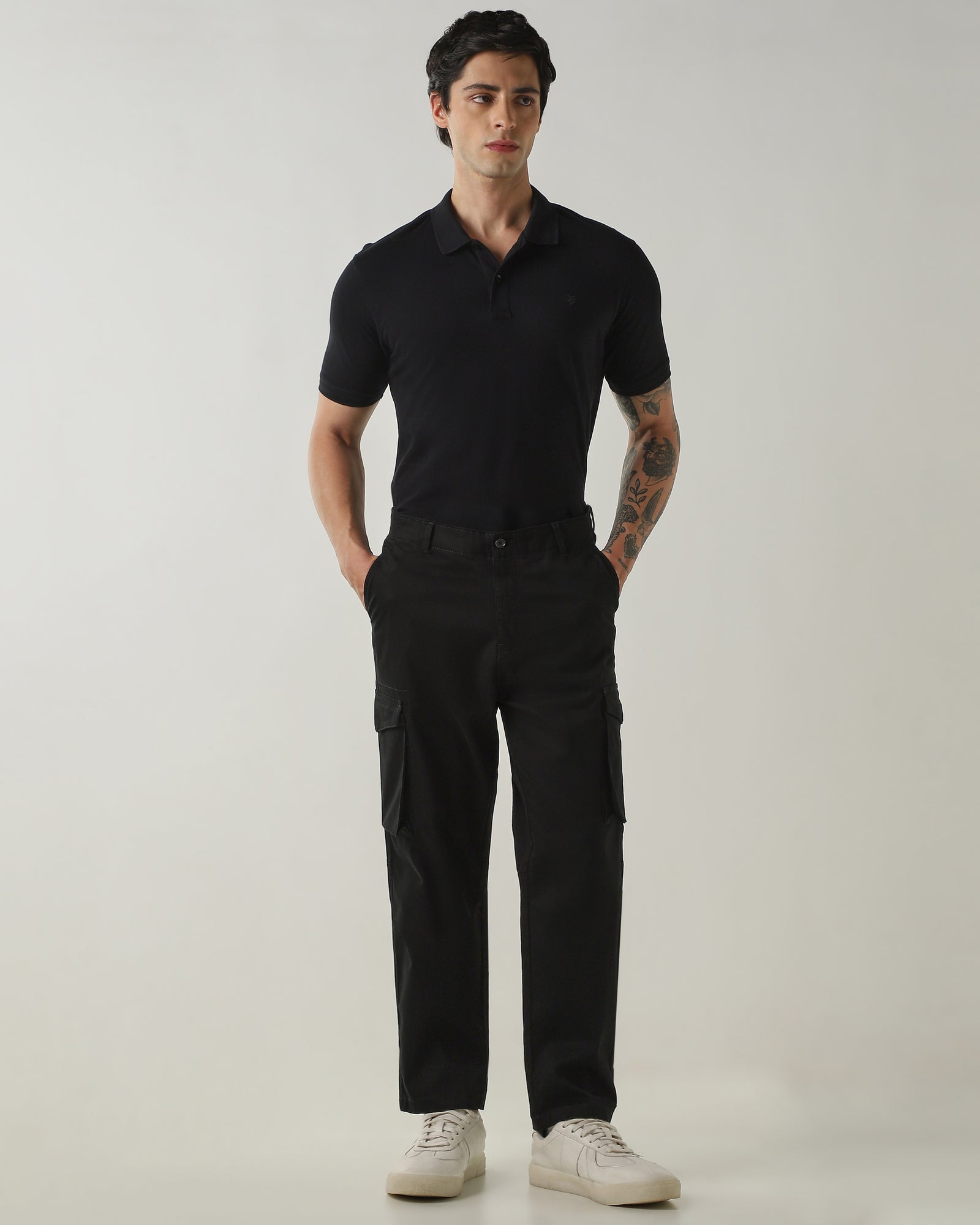 Regular Fit Cargo Black