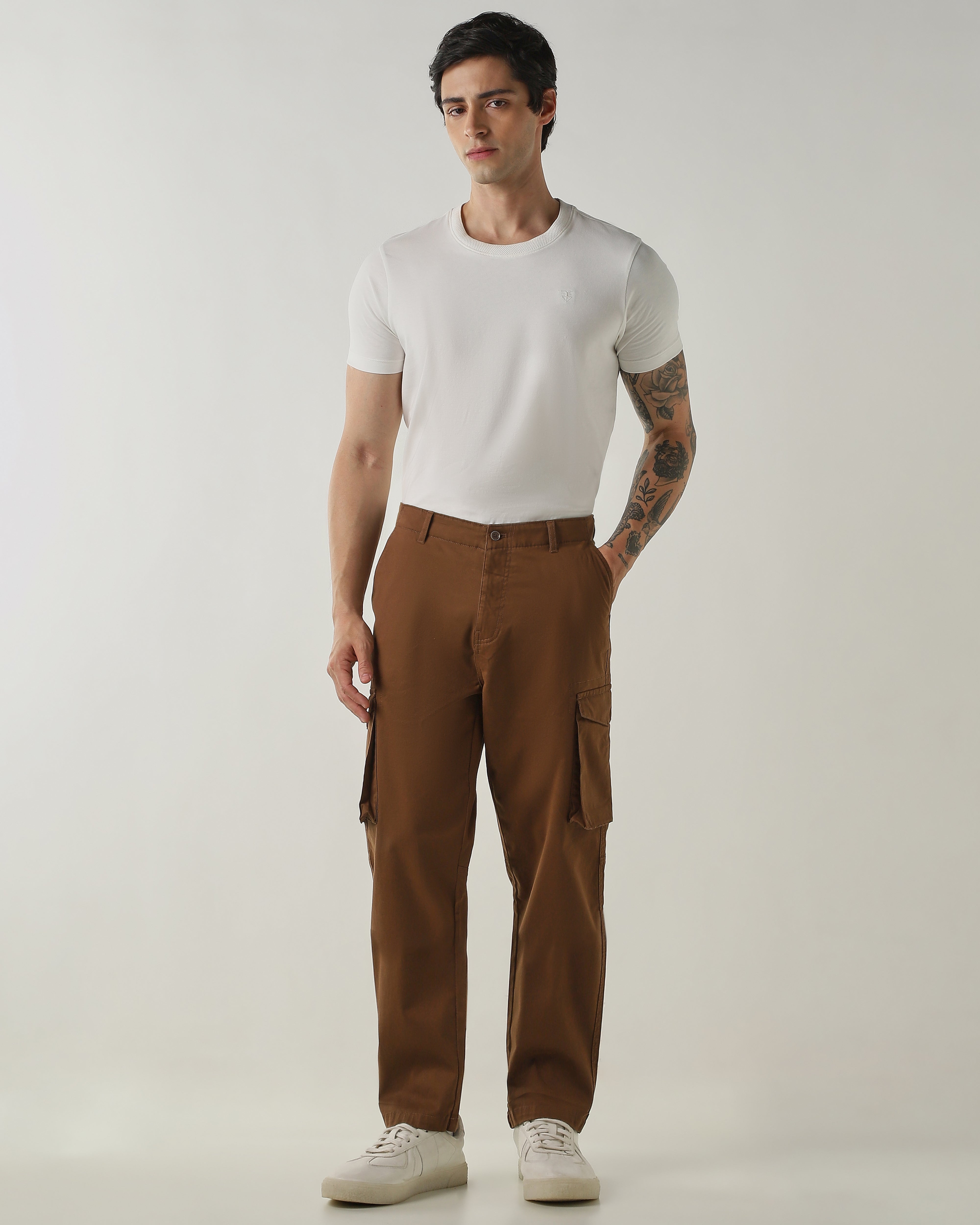 Regular Fit Cargo Brown