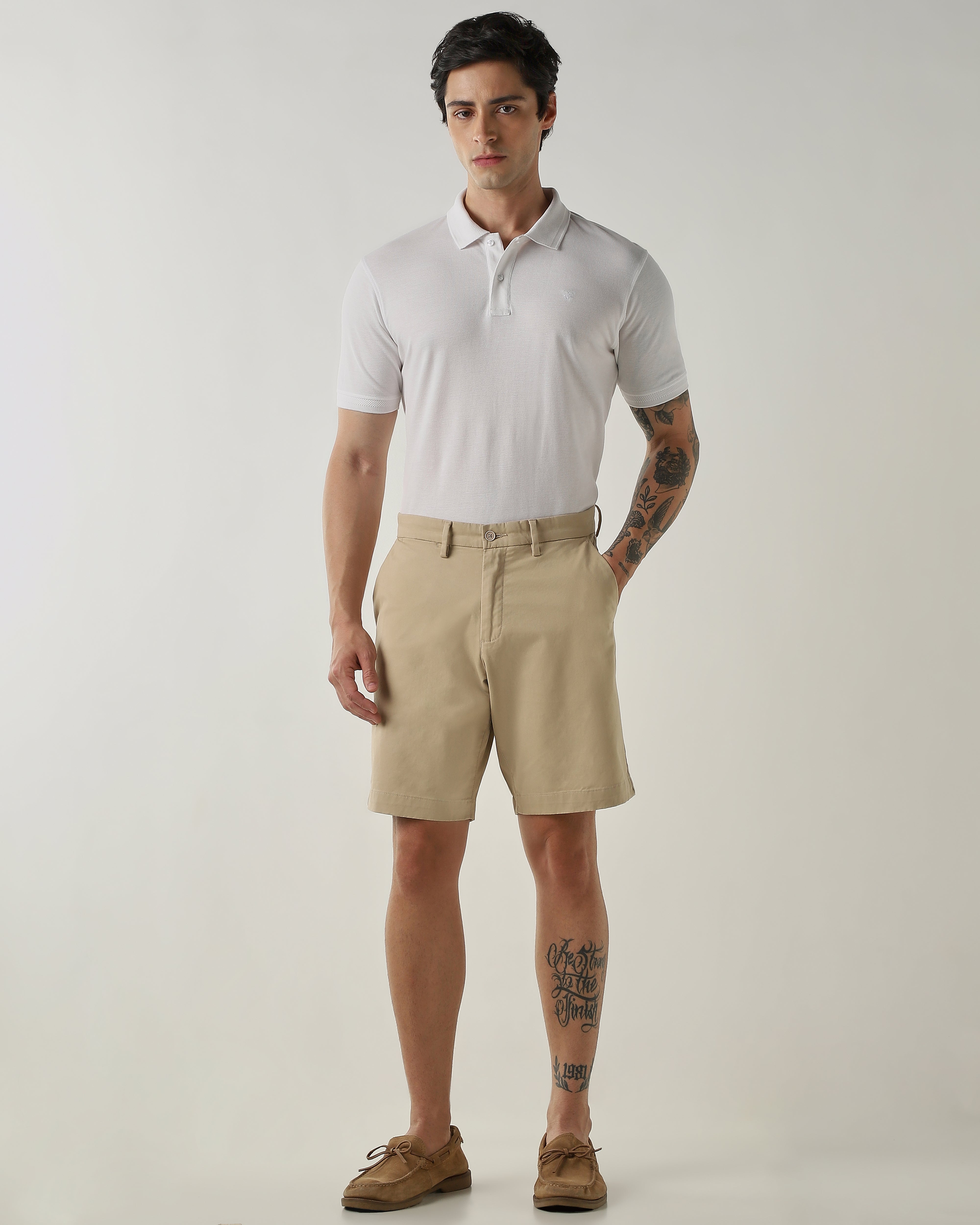 Regular Fit Shorts Fawn