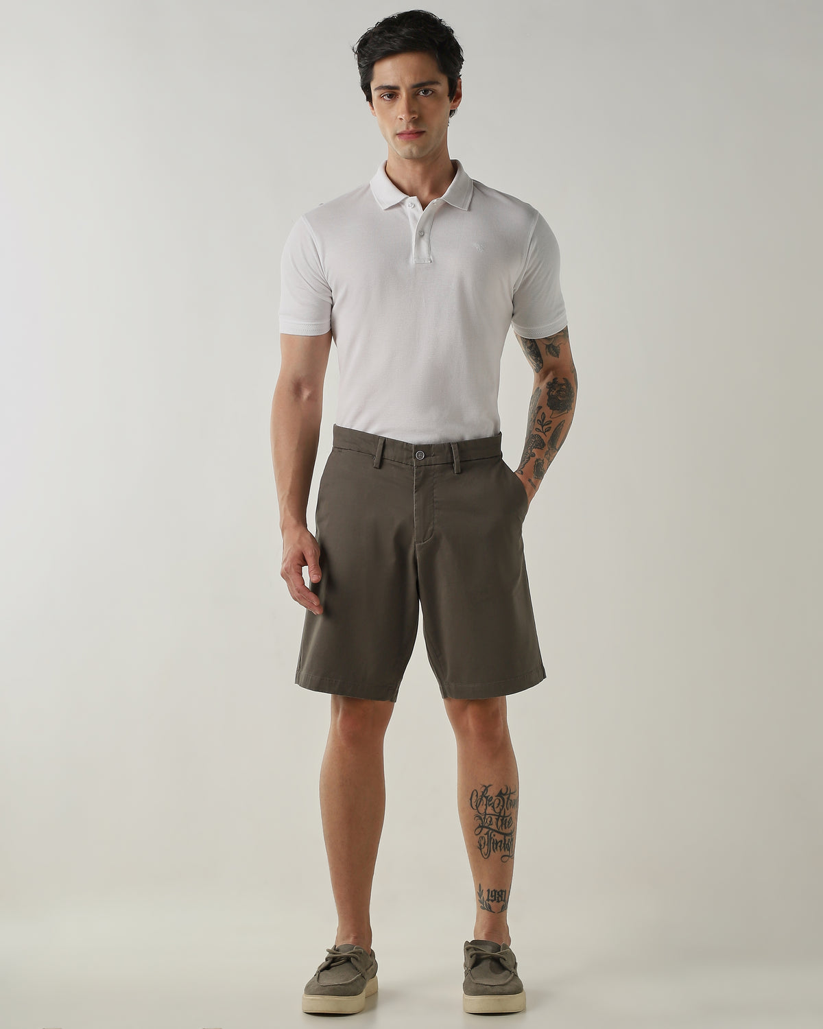 Regular Fit Shorts Olive