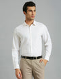 White-Beige 100% Cotton Slim fit Formal Full sleeve Shirts