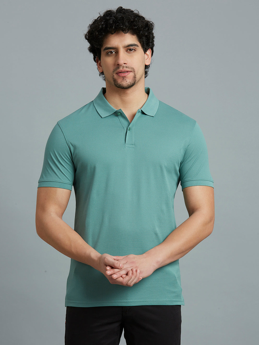 Mint Pq 100% Cotton Slim Fit Casual Half Sleeve T-Shirt