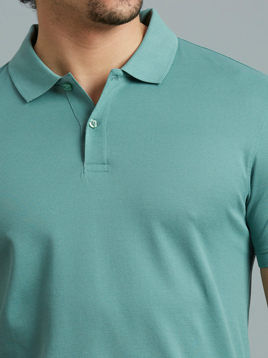 Mint Pq 100% Cotton Slim Fit Casual Half Sleeve T-Shirt
