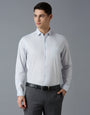 Light Grey Solid 100% Cotton Regular Fit Formal Essential Full Sleeve Shirt