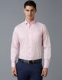 Pink Solid 100% Cotton Regular Fit Formal Essential Full Sleeve Shirt