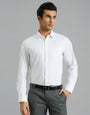 White & Grey Stripe 100% Cotton Regular Fit Formal Full Sleeve Shirt