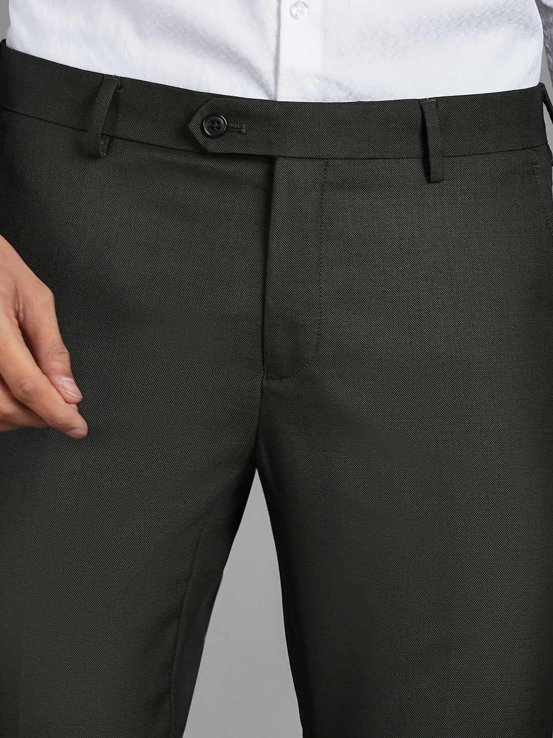 Olive Green Menswear Bottomwear Trousers
