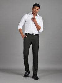 Olive Green Menswear Bottomwear Trousers