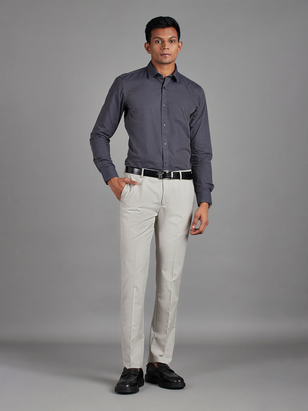 Lt Grey Menswear Bottomwear Trousers