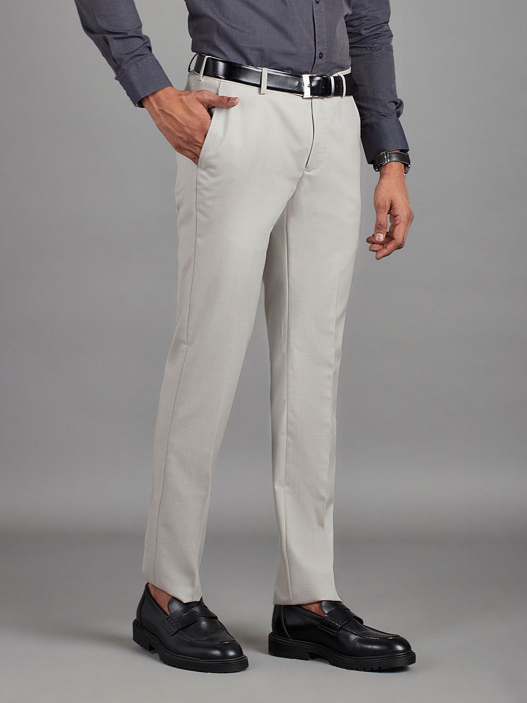 Lt Grey Menswear Bottomwear Trousers