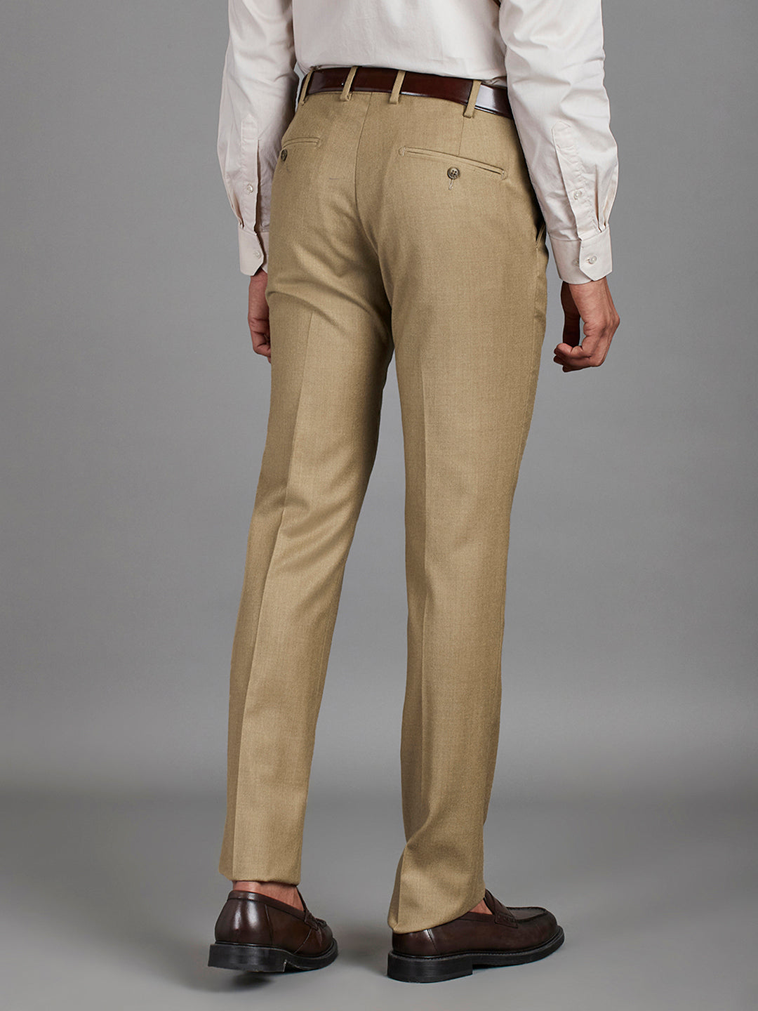 Mid Mix Brown Menswear Bottomwear Trousers