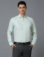 Light Green Dobby Y/D 100% Cotton Regular Fit Formal Essential Full Sleeve Shirt