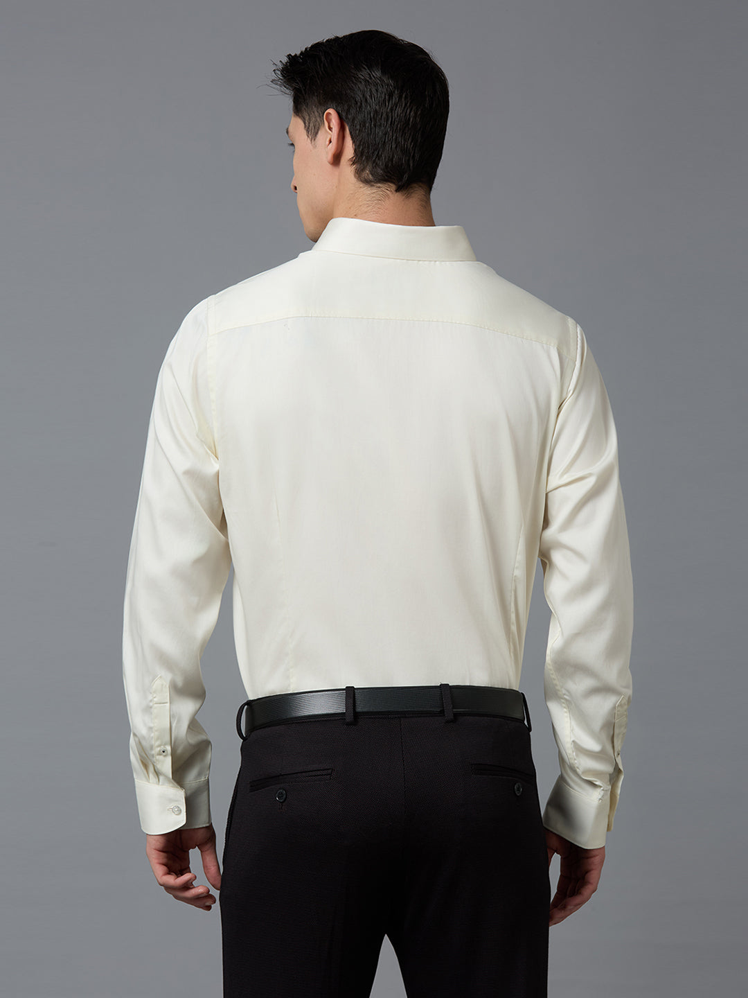 Fawn 100% Cotton Solid Slim fit Formal Full Sleeve Shirts