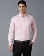 Pink 100% Cotton Solid Slim fit Formal Full Sleeve Shirts