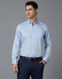 Sky Blue 100% Cotton Solid Slim fit Formal Full Sleeve Shirts